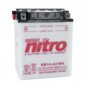 BATTERY 12V 14 Ah NB14-A2 NITRO - WITH MAINTENANCE (Lg134xWd 89xH166mm) 5414837145301