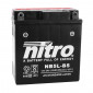 BATTERIE 12V 5 Ah NB5L-BS NITRO MF SANS ENTRETIEN AVEC PACK ACIDE (Lg120xL60xH130mm) (EQUIVALENT YB5L-BS) 5414837137993