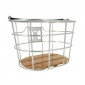 PANIER AVANT ALU HAPO.G ARGENT (L 35cm x l 24cm x h 22cm) -VENDU AVEC FIXATION MTS VAE / E-BIKE 3104889922211