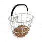 PANIER AVANT ALU HAPO.G ARGENT (L 35cm x l 24cm x h 22cm) -VENDU AVEC FIXATION MTS VAE / E-BIKE 3104889922211