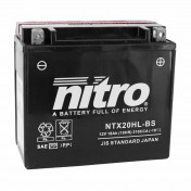 BATTERY 12V 18 Ah YTX20HL-BS NITRO MF - MAINTENANCE FREE+ACID PACK (Lg175xWd 87xH155mm) 5414837137818