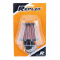 FILTRE A AIR REPLAY KN XL NOIR/ROUGE FIXATION COUDEE 45° DIAM 35/28 3700948036105