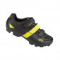 CHAUSSURE VTT GES VANTAGE2 NOIR/JAUNE FLUO T41 FIXATION 3 VELCROS COMPATIBLE SPD (PAIRE) 8435274976034