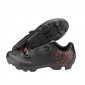 CHAUSSURE VTT GES MOUNTRACER2 NOIR/ROUGE T38 FIXATION MICROCLIP ATOP/VELCRO COMPATIBLE SPD (PAIRE) 8435274975501