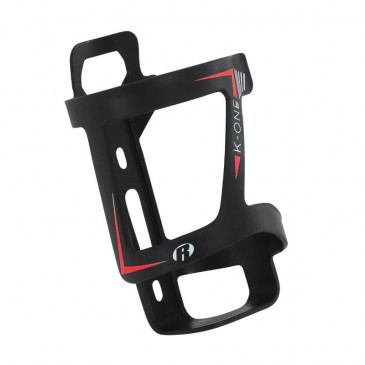 BOTTLE CAGE - ROTO COMPOSITE SLIDE K-ONE BLACK/RED - SIDE LOAD - - FOR EBIKE (SOLD PER UNIT) 3700948231319