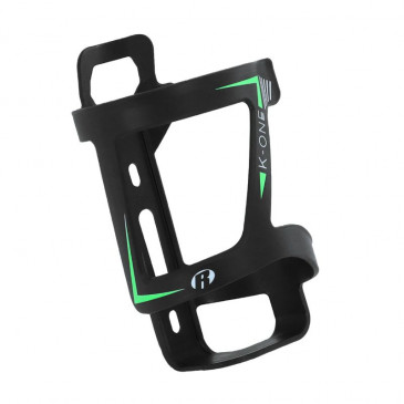 BOTTLE CAGE - ROTO COMPOSITE SLIDE K-ONE BLACK/GREEN - SIDE LOAD - - FOR EBIKE (SOLD PER UNIT) 3700948231333