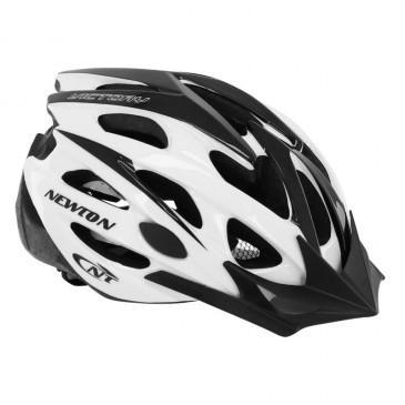 CASQUE VELO ADULTE NEWTON ROUTE/VTT VICTORY BLANC/NOIR TAILLE 58-61 AVEC VISIERE ET LOCK (VENDU EN BOITE) (OFFRE SPECIALE) 3700948069639