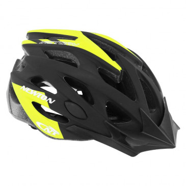 CASQUE VELO ADULTE NEWTON ROUTE/VTT VICTORY NOIR/JAUNE TAILLE 58-61 AVEC VISIERE ET LOCK (VENDU EN BOITE) (OFFRE SPECIALE) 3700948223901