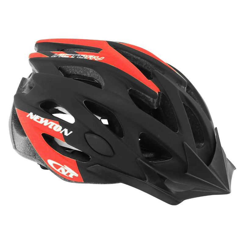 CASQUE VELO ADULTE NEWTON ROUTE VTT VICTORY NOIR ROUGE TAILLE 58