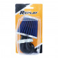 FILTRE A AIR REPLAY KN MIDDLE FC CHROME/BLEU FIXATION COUDE DIAM 35/28 3700948099001