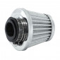 AIR FILTER REPLAY KN MIDDLE FD CHROME/SILVER STRAIGHT FIXING Ø 35/28 (HEIGHT 64mm) 3700948114995