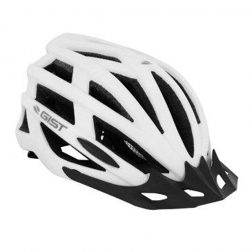 CASQUE VELO ADULTE GIST E-BIKE PLANET URBAN BLANC MAT IN-MOLD TAILLE 56-62 REGLAGE MOLETTE 212GRS - ECLAIRAGE INTEGRE 8013271325224