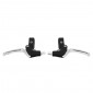 BRAKE LEVERS SET- -FOR CHILD MTB- NEWTON ALUMINIUM/RESIN- V-BRAKE - BLACK (PAIR ON CARD) 3700948231876