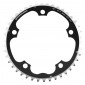 PLATEAU ROUTE 5BRA D.130 STRONGLIGHT 42DTS TRIPLE MILIEU NOIR ALU 7075 TYPE SHIMANO 9/10V. 3700223704408