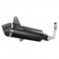 EXHAUST FOR MAXISCOOTER POLINI BLACK FOR PIAGGIO 300 VESPA GTS 2020> EURO 5 (EEC APPROVED) (190.0077) 8054705120572