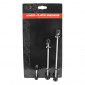 QUICK RELEASE SKEWER KIT (3 parts kit) - NEWTON BLACK - REAR/FRONT/SEATPOST FOR MTB - NEEDS ALLEN KEY 3700948228128