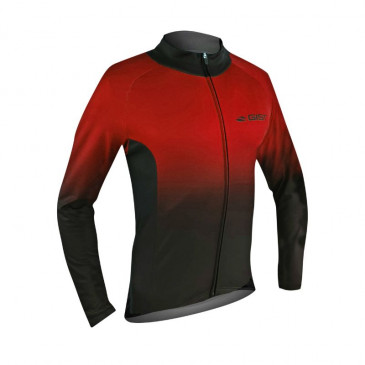 ADULT CYCLING JERSEY - GIST DIAMOND - LONG SLEEVES- FULL LENGHT ZIP- RED S -5663 8013271327860