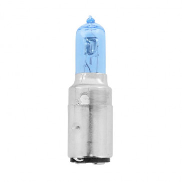 AMPOULE/LAMPE HALOGENE 12V 35/35W CULOT BA20d BULB S2 BLEU (PROJECTEUR) (VENDU A L'UNITE) -FLOSSER- 4018354010701