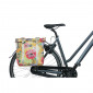 DOUBLE BAG FOR BICYCLE-REAR- BASIL BLOOM FIELD 28-35Lt HONEY YELLOW - SPRING HOOK ATTACHMENT (30x15x33cm) 8715019181559