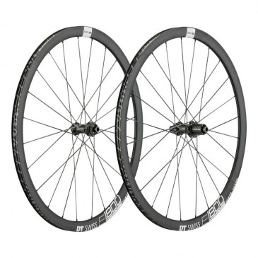 ROUES ROUTE DISQUE 700 DT SWISS HE1800/32 ENDURANCE CENTERLOCK AXE TRAVERSANT 12x100 et 142mm CASSETTE SHIMANO/SRAM 11/10V NOIR PNEU 25/32mm (HAUTEUR JANTE 32mm) 7613052372891