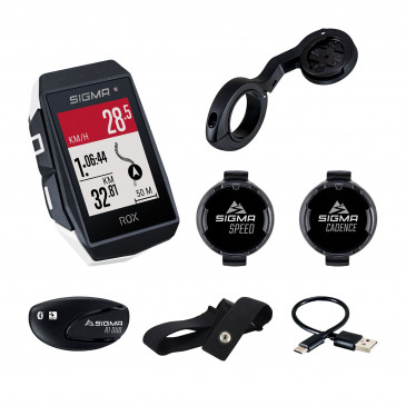 COMPUTER - SIGMA ROX11.1 EVO GPS - WHITE- HEART RATE/ALTIMETER/SPEED/CADENCY. 4016224010356