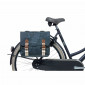 SACOCHE ARRIERE VELO DOUBLE BASIL BOHEME 35L BLEU INDIGO FIXATION VELCROS SUR PORTE BAGAGE(37x15x37cm) 8715019180118