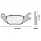 BRAKE PADS SET (2 pads) CL BRAKES FOR YAMAHA 125 TRICITY 2011> Rear / MBK 125 TRYPTIK 2014> Rear - (3108 MSC) 0841754015137