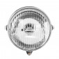 HEADLIGHT FOR MOPED PEUGEOT 103/MBK 51,88 ROUND Ø 150mm BLACK (WITH SWITCH) -SELECTION P2R- 3701213426850