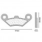 BRAKE PADS SET (2 pads) CL BRAKES FOR PEUGEOT 400 METROPOLIS 2015> Front - (3100 MSC) 0841754014888