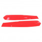 SIDE COVER (ENGINE) FOR MOPED PEUGEOT 103 MVL-SP RED (WITH PEUGEOT BRAND LOGO) (PAIR) -SELECTION P2R- 3701213430581