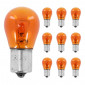 AMPOULE/LAMPE STANDARD 12V 21W CULOT BAU15s NORME PY21W ERGOTS DECALES ORANGE (CLIGNOTANT) (BOITE DE 10) -P2R- 3700948066331