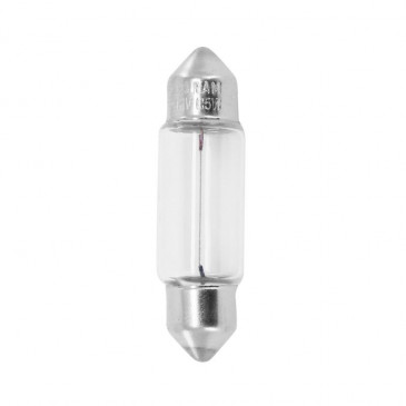 AMPOULE/LAMPE STANDARD 12V 5W CULOT SV8,5-8 (11x35) NORME C5W NAVETTE BLANC (FEU ARRIERE+STOP) (VENDU A L'UNITE) -OSRAM- 4050300525105