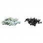 STEEL CAPTIVE NUT FOR BODY PARTS Ø 4mm WITH SCREWS (SET OF 25 PIECES) -SELECTION P2R- 3701213430918