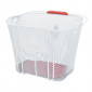 FRONT BASKET- STEEL MESH - HAPO-G WHITE ( cm) - SOLD WITH DMTS FASTENING SYSTEM - EBIKE 3104889922440