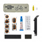 REPAIR KIT - FOR BICYCLE INNER TUBE- WELDTITE 1940 VINTAGE METAL (6 PATCHS 25mm + GLUE 5g + SCRAPPER + RUBBER STRAP) WITH INSTRUCTIONS MANUAL (FREE DISPLAY FOR A 24 PIECES ORDER) 5013863010753