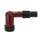 SPARK PLUG CAP -MADE IN RESIN- Bend 90°- MATT RED (SOLD PER UNIT) -SELECTION P2R- 3701213424801