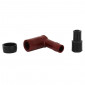 SPARK PLUG CAP -MADE IN RESIN- Bend 90°- MATT RED (SOLD PER UNIT) -SELECTION P2R- 3701213424801