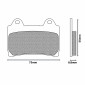 BRAKE PADS NEWFREN FOR YAMAHA 600 SRX 1990>1991 Front 750 FZR GENESIS 1987> Front 1200 XJR 1994>1998 Front FJ 1991>1995 Front (FD0177BT) (TOURING ORGANIC) 8025832413981