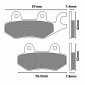 BRAKE PADS NEWFREN FOR MBK 50 X-POWER 1990>2002 Front YAMAHA 50 TZR 1990>2002 Front HONDA 125 CB F 2015> Front SUZUKI 125 UH BURGMAN 2015> Front (FD0163BE) (ELITE ORGANIC) 8025832413851