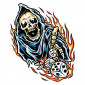 AUTOCOLLANT/STICKER LETHAL THREAT MINI DICE REAPER (60x80mm) 7577850027040