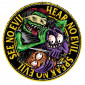 AUTOCOLLANT/STICKER LETHAL THREAT MINI NO EVIL MONSTERS (60x80mm) 7577850025370