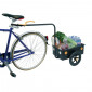 CARGO BICYCLE TRAILER- MAXITRAILER 60Lt (INNER DIMENSIONS Lg 60cm x Wd 40cm x Hg 21cm) Attach on seatpost 3700948234259