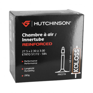 CHAMBRE A AIR VELO 27.5 x 2.30-3.00 HUTCHINSON RENFORCE KOLOSS VALVE PRESTA 3248382073756