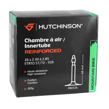 CHAMBRE A AIR VELO 26 x 2.30-2.85 HUTCHINSON RENFORCE KOLOSS VALVE PRESTA 48mm 3248382052607