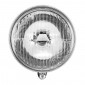 HEADLIGHT FOR MOPED PEUGEOT 103 SP/MBK 51 ROUND SHAPED Ø 148 mm BLACK (BULB P26s). -SELECTION P2R- 3701213425686