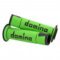 GRIP - DOMINO ORIGINAL- ON ROAD A450 GREEN/BLACK OPEN END (PAIR). 8033900016682
