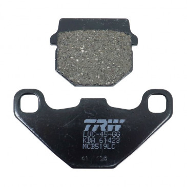 BRAKE PADS - TRW FOR PEUGEOT 50 KISBEE 4 Stroke Front , TREKKER Front , SPEEDFIGHT Front , SQUAB Front , BUXY Front , ELYSEO Front (HENGTONG) / DERBI 50 SENDA DRD 2011> Rear , DRD X-TREME 2011> Rear (MCB519 LC) 3322938403638