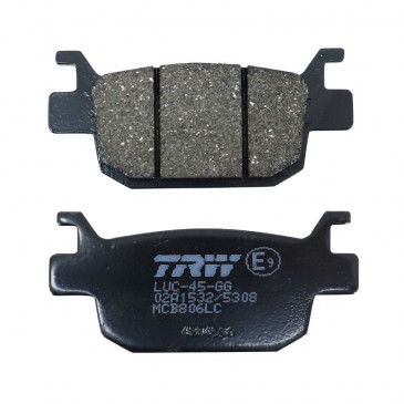 BRAKE PADS - TRW FOR HONDA 125 FORZA Rear, 300 SH 2007> Rear, 125 SHi 2009> Rear, 125 S-WING 2007> Rear, 250 FORZA 2005> Rear / BENELLI 500 LEONCINO 2017> Rear 3322938404130