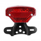 TAIL LIGHT UNIVERSAL - BLACK - WITH LICENSE PLATE HOLDER (Bulb BA15s x2). -SELECTION P2R- 3701213428861