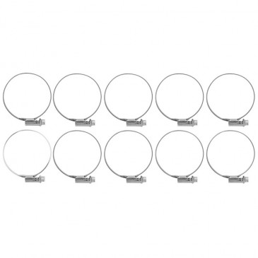 COLLIER DE SERRAGE METAL A CREMAILLERE 40 A 60mm (SACHET DE 10 PIECES) LARGEUR 9mm -SELECTION P2R- 3701213412938